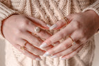 KYLIE S925 Sterling Silver Beaded Ring (GOLD)