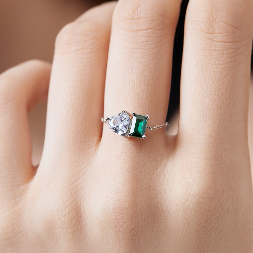 You & Me Chain Ring (SILVER)