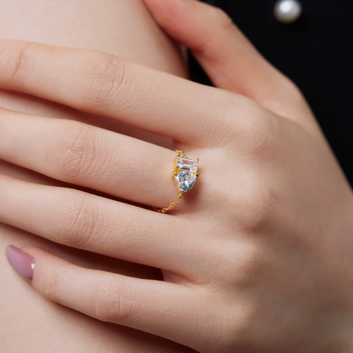 You & ME Chain Ring (GOLD)