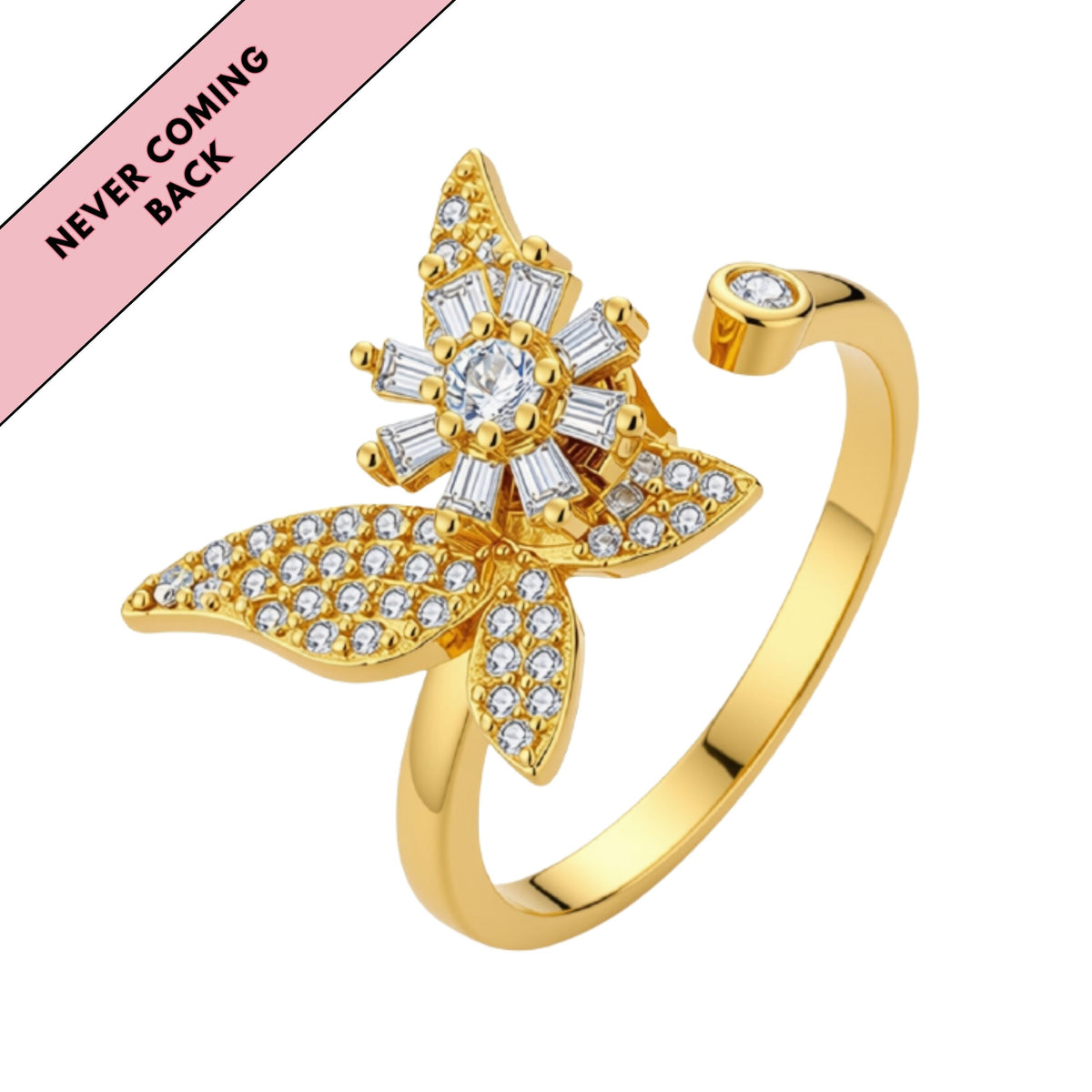 BELLA - Butterfly Spinner Ring