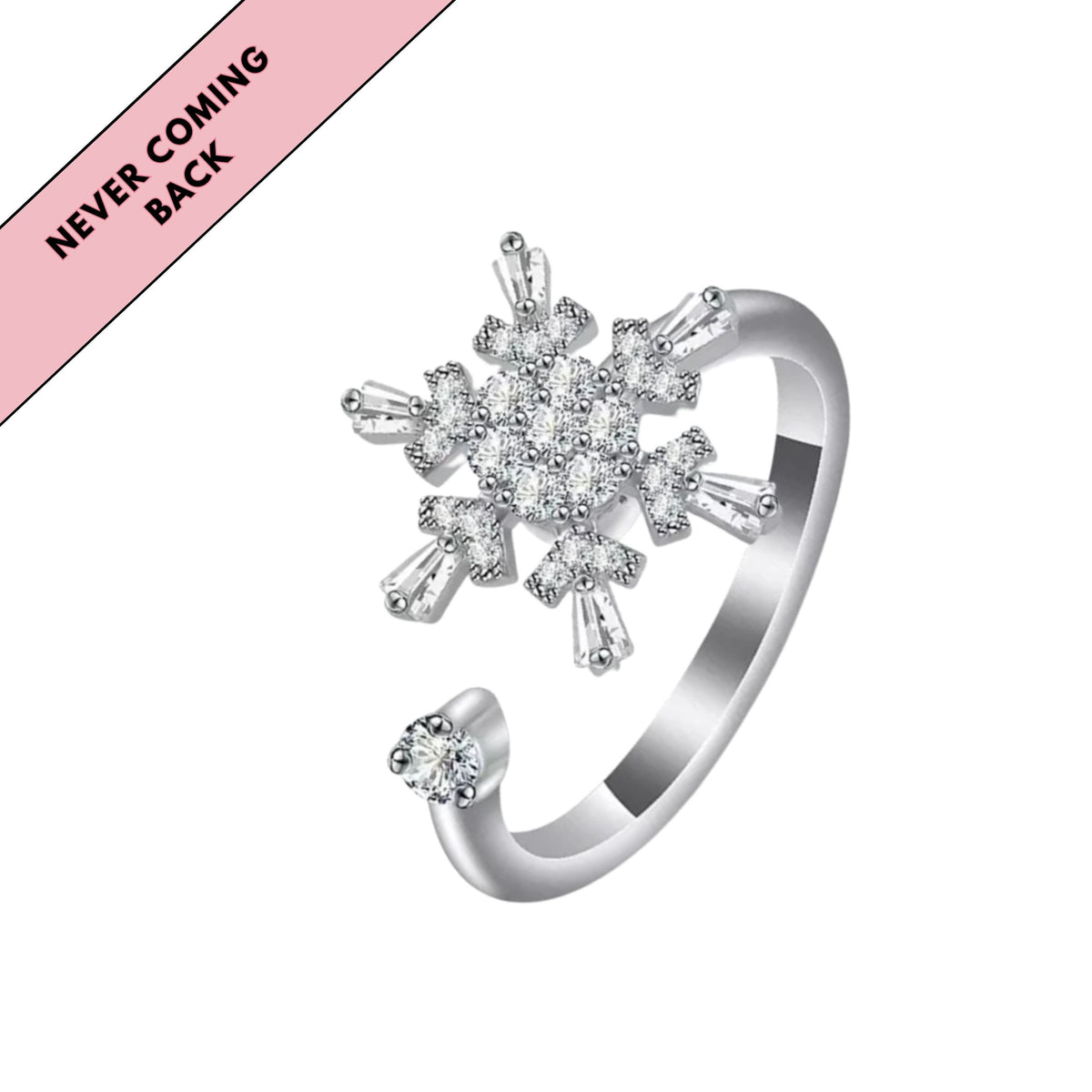 SOPHIE - Snowflake Spinner Ring