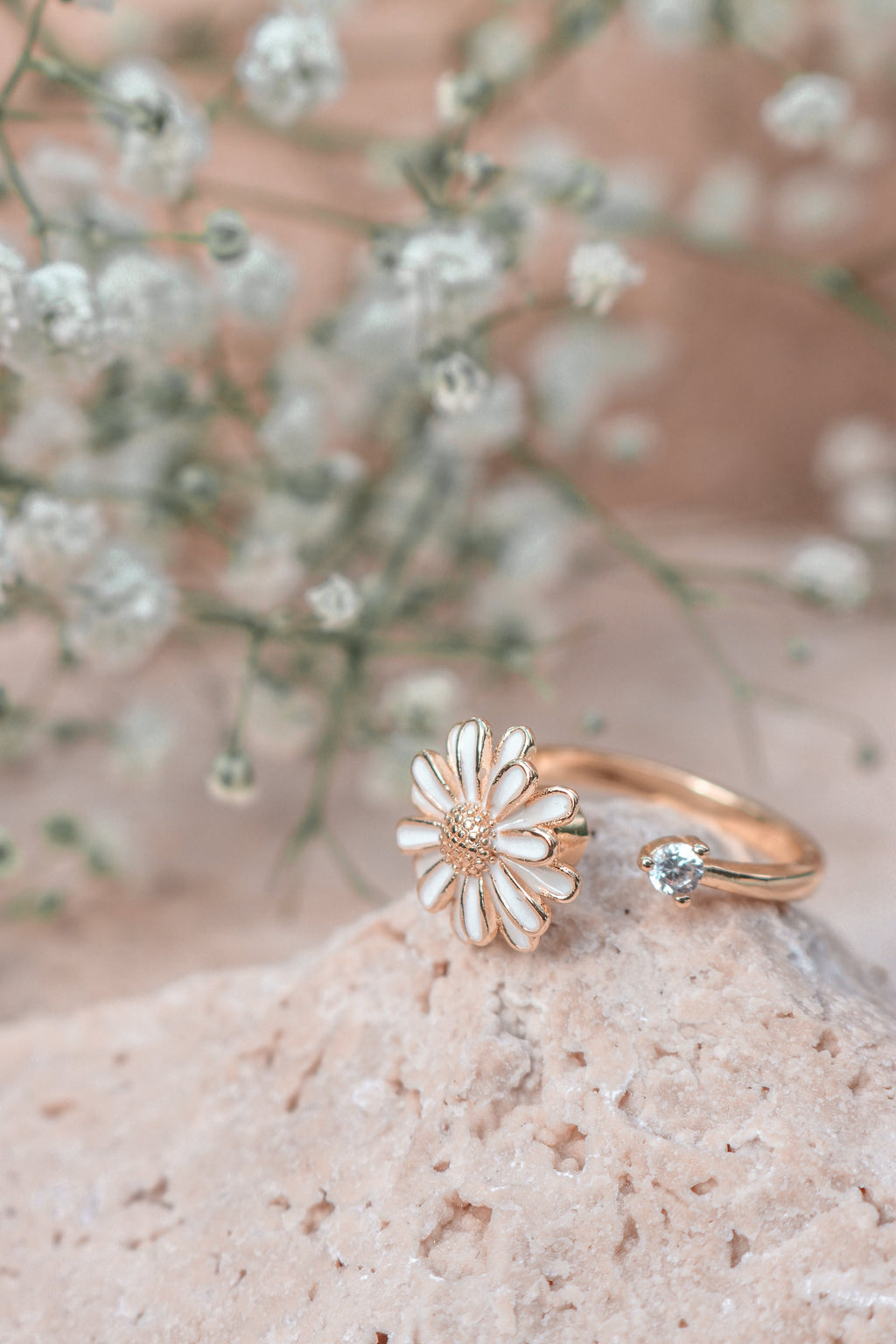 DAISY - 925 Sterling Silver Daisy Dreams Spinner Ring