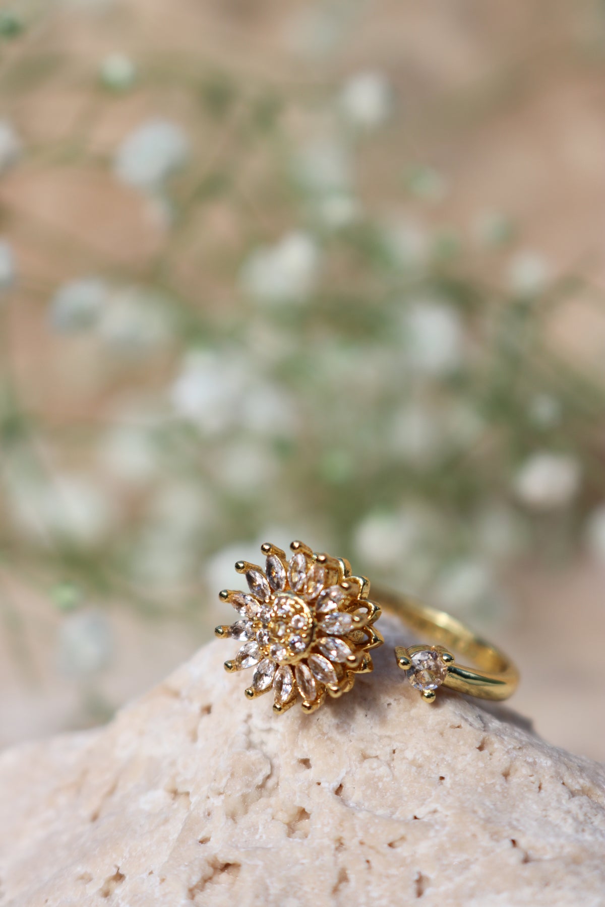 GLORIA - Sunflower Spinner Ring