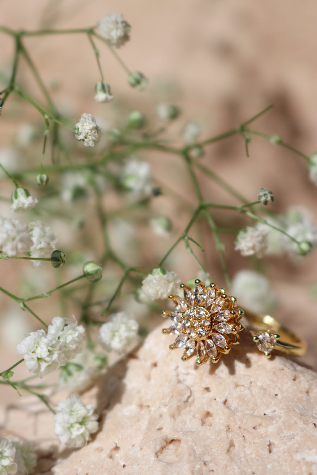 GLORIA - Sunflower Spinner Ring