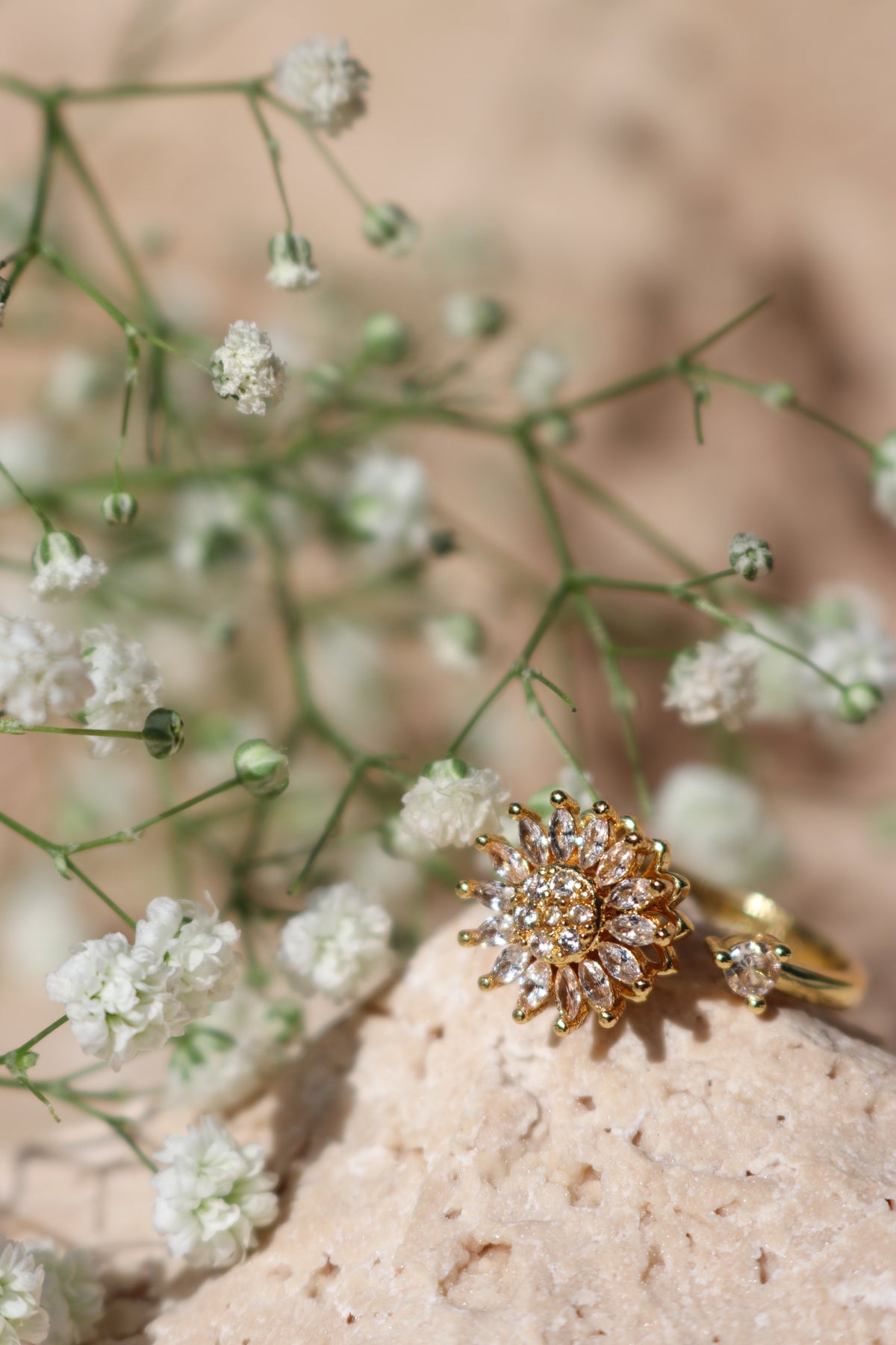 GLORIA - Sunflower Spinner Ring