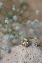 ZEENA - Crystal Club Spinner Ring