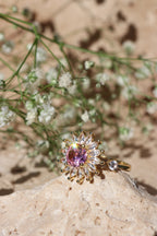 RACHEL - Radiant Sunflower Spinner Ring