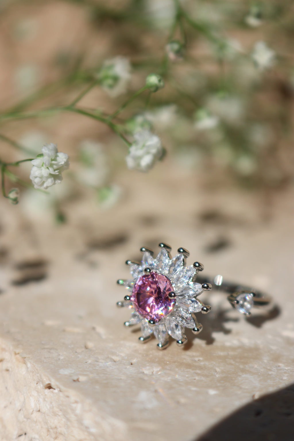 RACHEL - Radiant Sunflower Spinner Ring