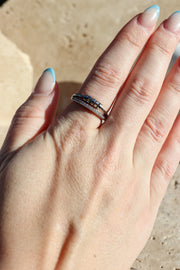 KIM Sterling Silver Beaded Ring