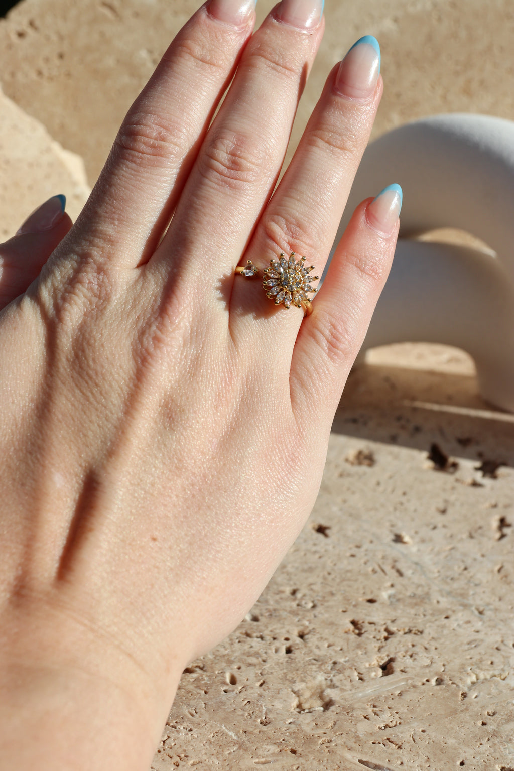 GLORIA - Sunflower Spinner Ring