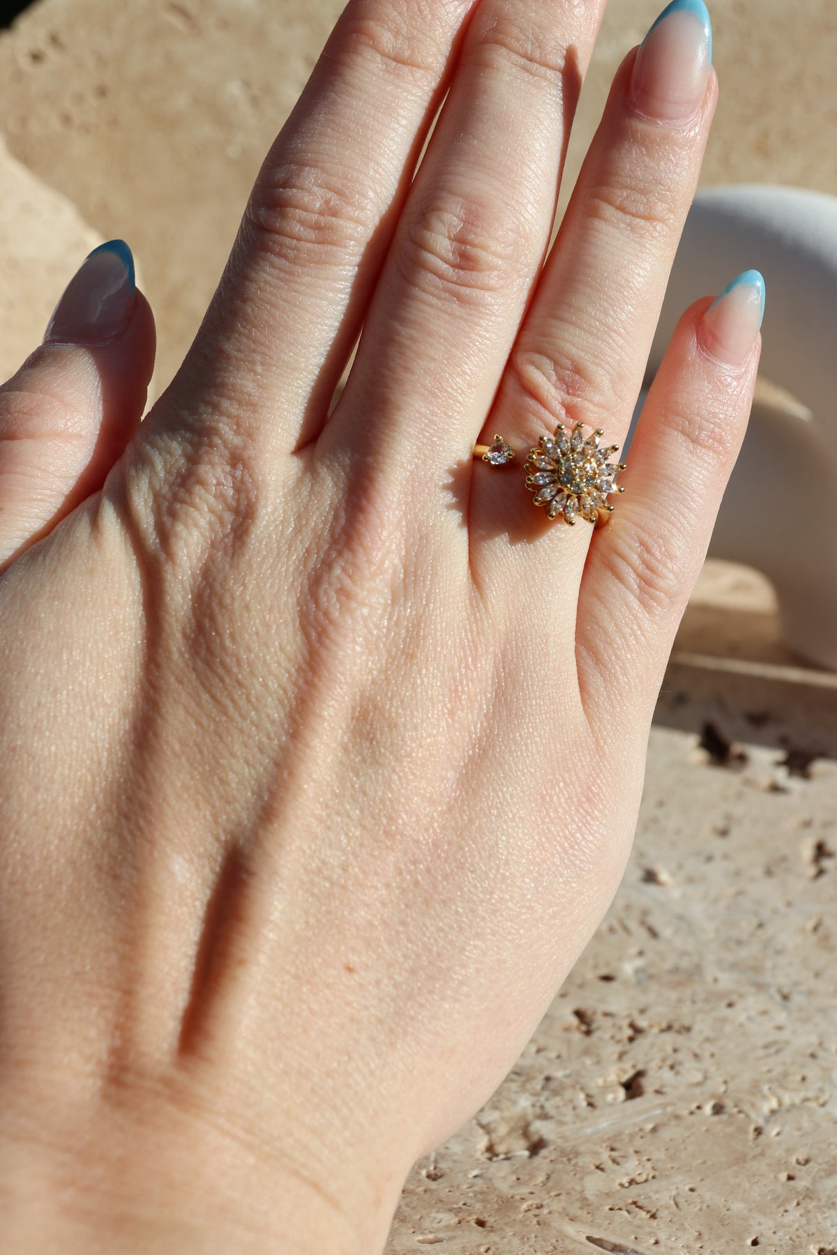 GLORIA - Sunflower Spinner Ring