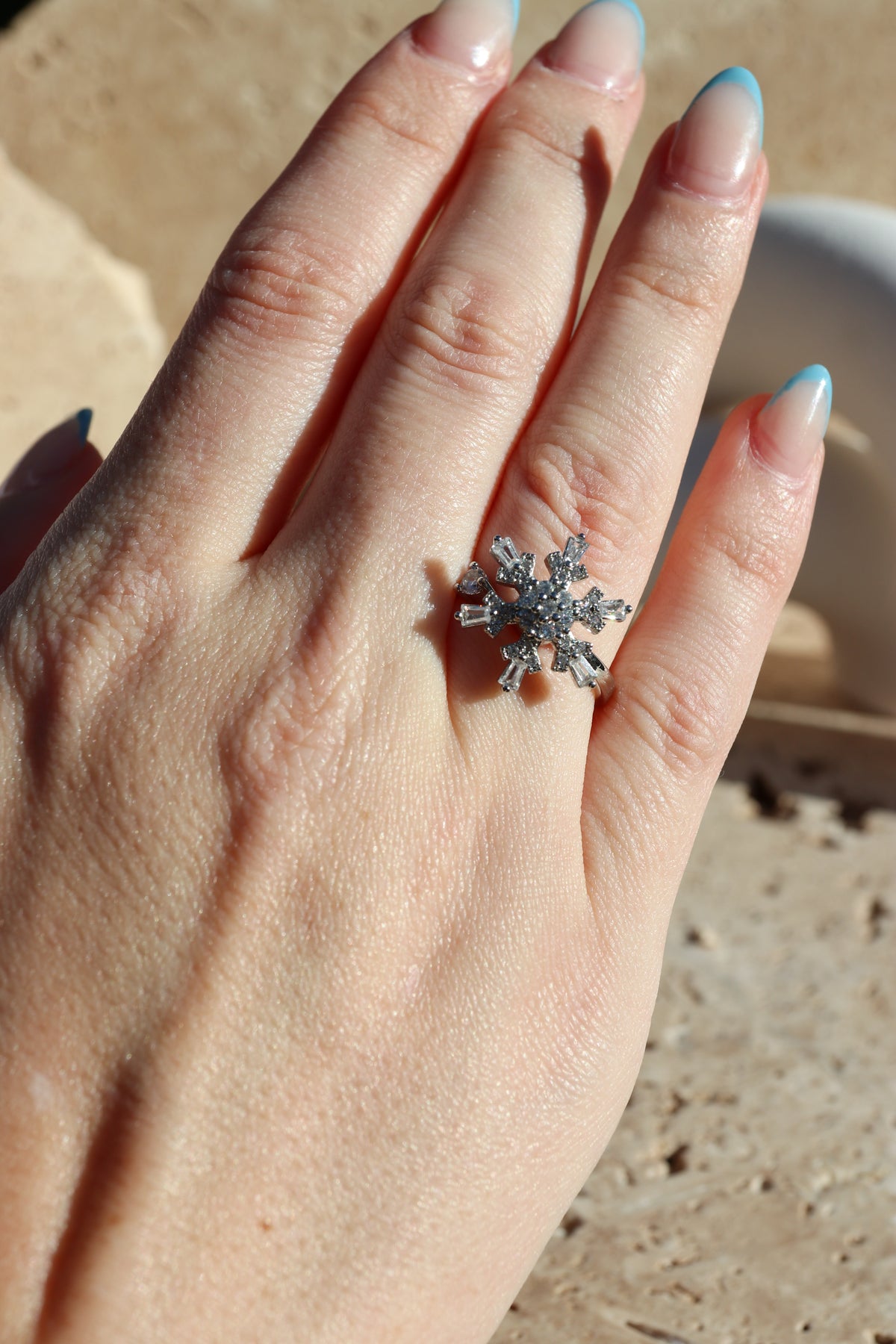 SOPHIE - Snowflake Spinner Ring
