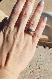 KYLIE Beaded Ring (SILVER)