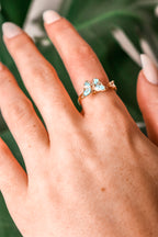EMMA - Blue Butterfly Spinner Ring