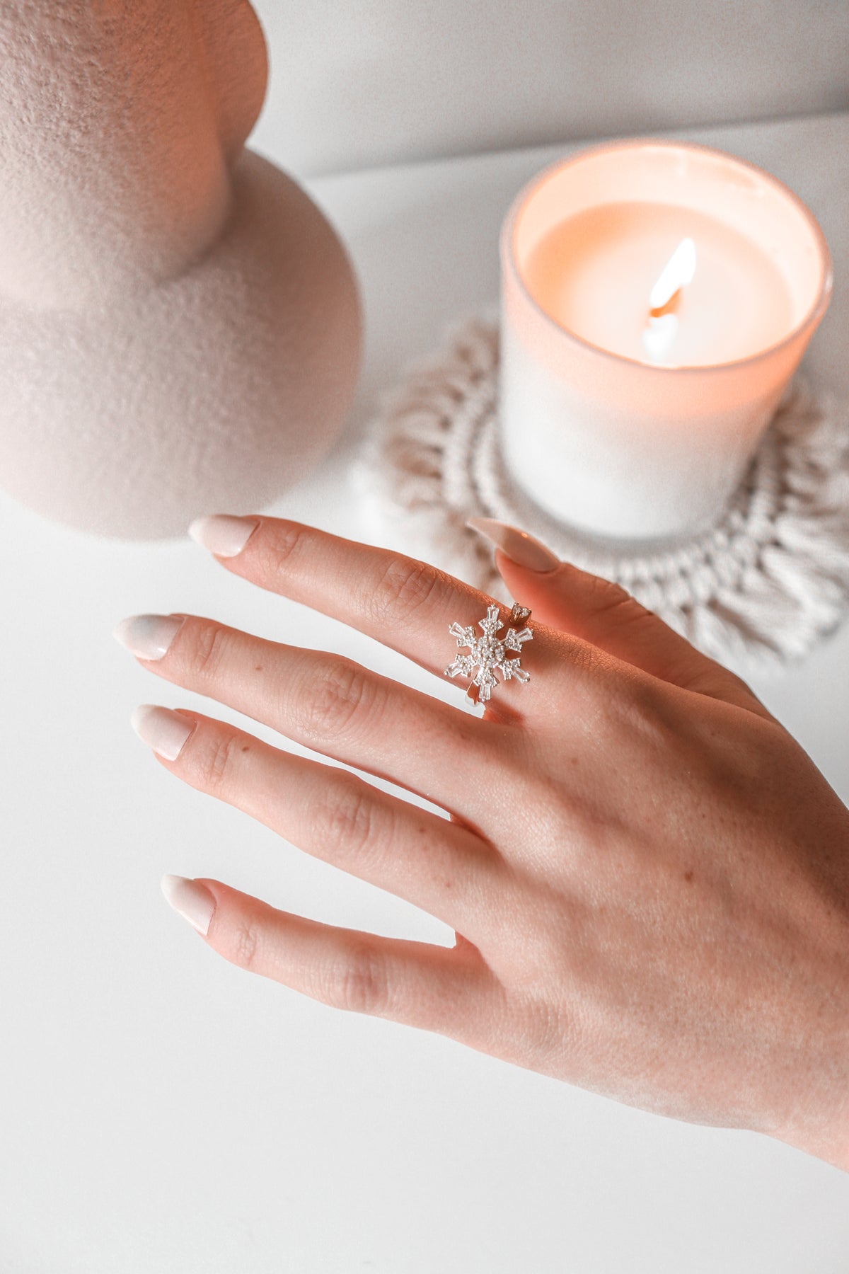 SOPHIE - Snowflake Spinner Ring