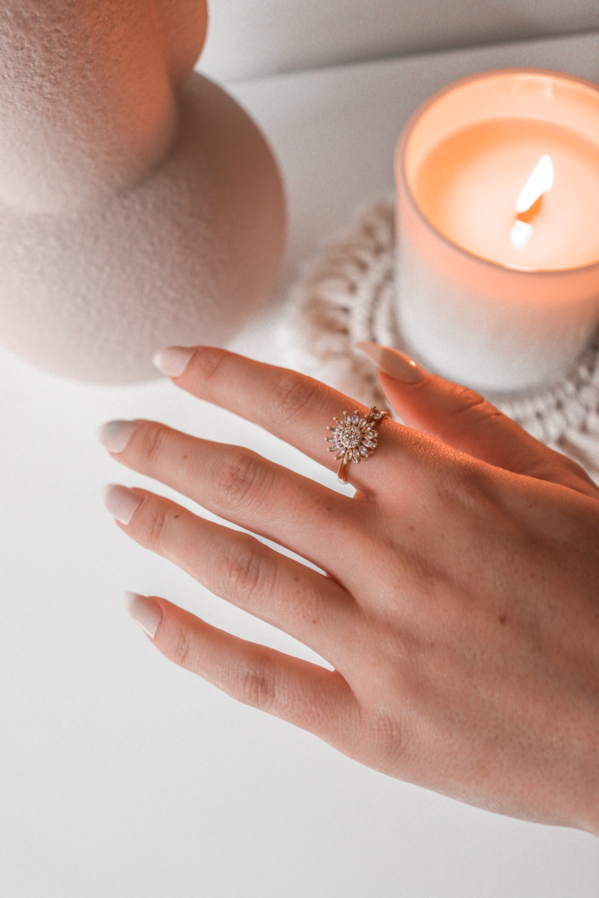 GLORIA - Sunflower Spinner Ring