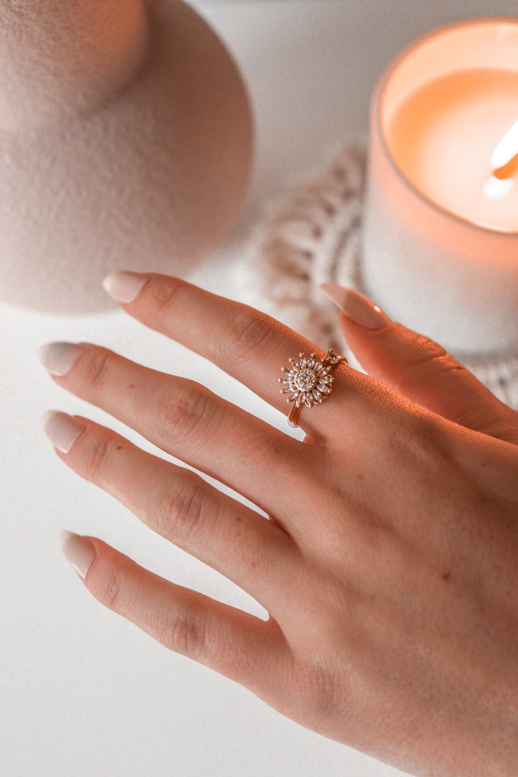 GLORIA - Sunflower Spinner Ring