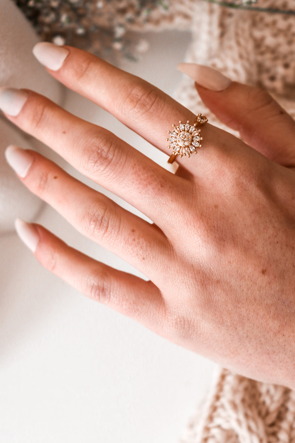 GLORIA - Sunflower Spinner Ring