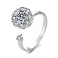 ZEENA - Crystal Club Spinner Ring